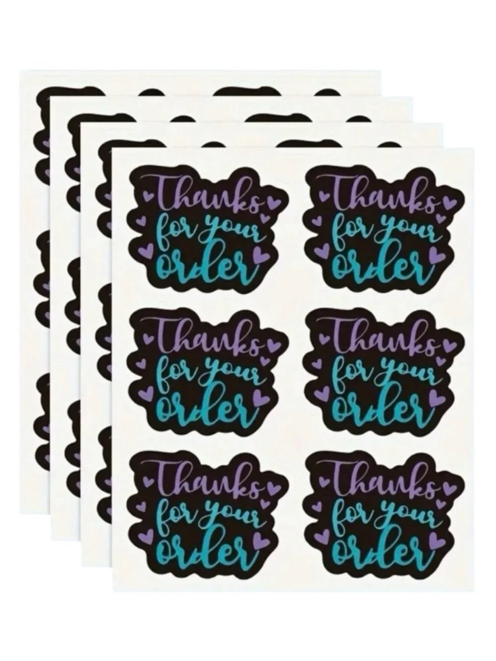 60 Thank You Stickers 2” 60 Pack Small Business Packaging Labels NWT